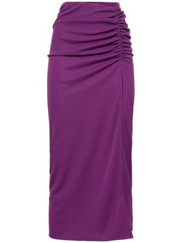 Paige High Slit Jersey Midi Skirt - THE ANDAMANE - Modalova