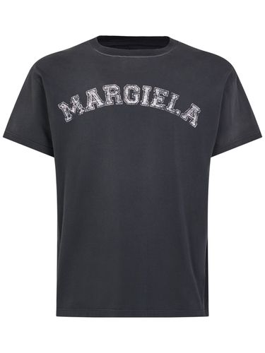 T-shirt Aus Baumwolljersey Mit Druck - MAISON MARGIELA - Modalova