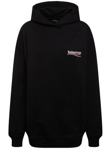 Medium Fit Cotton Hoodie - BALENCIAGA - Modalova