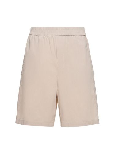 Shorts Bermuda De Algodón Crepé - AMI PARIS - Modalova