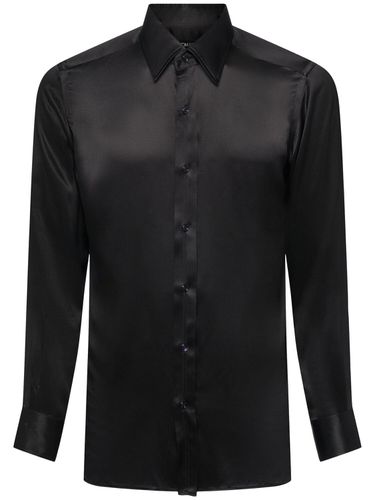 Camicia Slim Fit In Charmeuse Di Seta - TOM FORD - Modalova