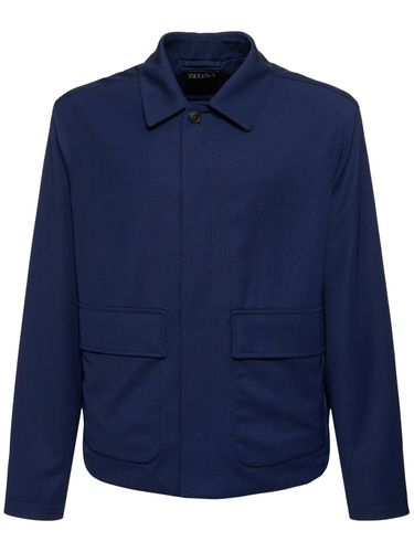 Chaqueta De Lana Y Seda Repelente Al Agua - ZEGNA - Modalova