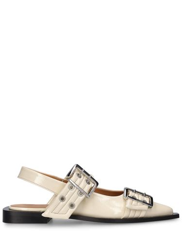 Mm Feminine Buckle Ballerina Flats - GANNI - Modalova