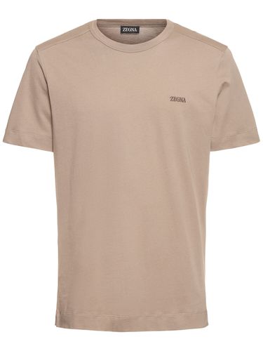 Camiseta De Algodón - ZEGNA - Modalova