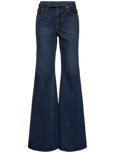 Jeans Anchos Con Cinturón - SACAI - Modalova