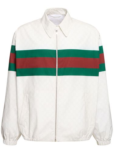 Gg Print Cotton Jacket - GUCCI - Modalova