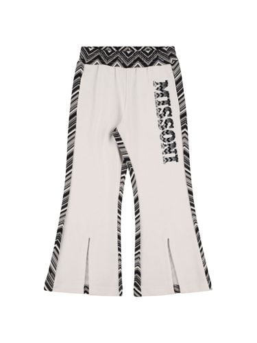 Pantalones De Jersey De Algodón Estampados - MISSONI - Modalova