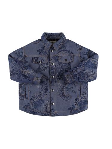 Chaqueta De Denim De Algodón Estampado - ETRO - Modalova