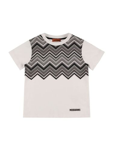 Bedrucktes T-shirt Aus Baumwolljersey - MISSONI - Modalova