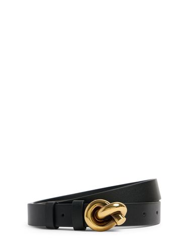 Mm Knot Leather Belt - BOTTEGA VENETA - Modalova