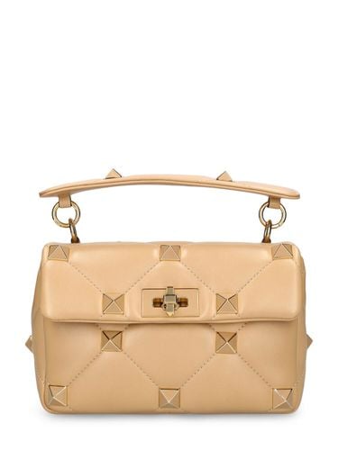 Roman Stud Leather Top Handle Bag - VALENTINO GARAVANI - Modalova