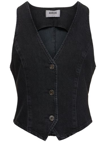 Gilet Heller In Denim Di Cotone - AGOLDE - Modalova