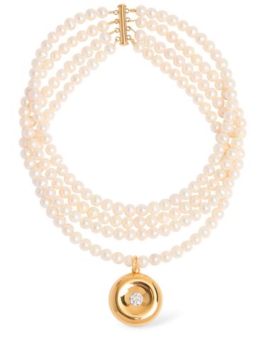 Pearl & Crystal Necklace - TIMELESS PEARLY - Modalova