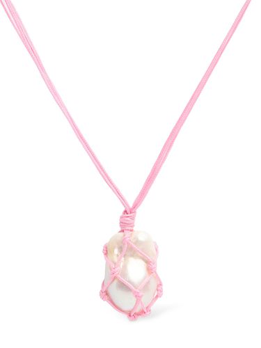 Pearl & Cotton Necklace - TIMELESS PEARLY - Modalova