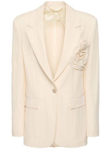 Chaqueta De Gabardina Con Broche - BLUMARINE - Modalova