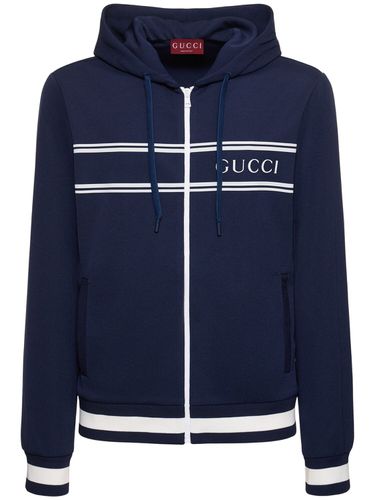 Hoodie Aus Technostoff Mit Logo - GUCCI - Modalova