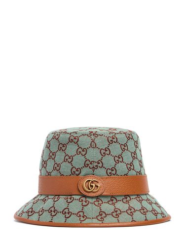 Cappello Bucket In Tessuto Gg - GUCCI - Modalova