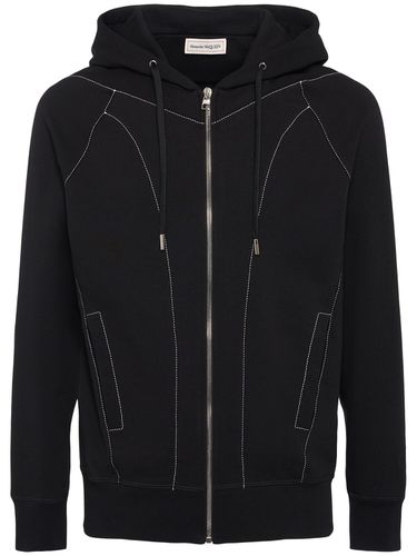 Hoodie Aus Loopback-baumwolle Mit Druck - ALEXANDER MCQUEEN - Modalova