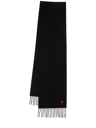 Adc Logo Wool Scarf - AMI PARIS - Modalova