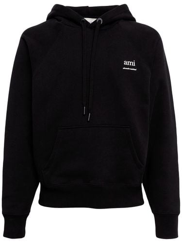 Hoodie Aus Bio-baumwolle Mit Logodruck - AMI PARIS - Modalova