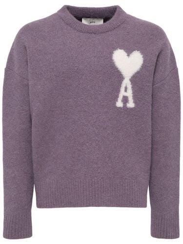 Maglia Girocollo Adc In Misto Alpaca - AMI PARIS - Modalova