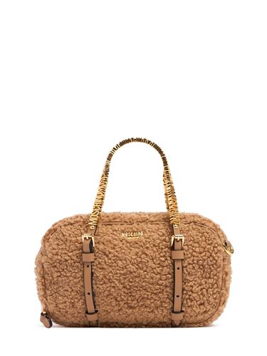 Borsa Mini Soft In Shearling - MOSCHINO - Modalova