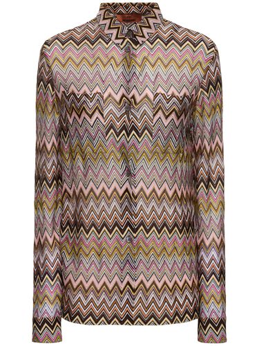 Camicia Maniche Lunghe In Viscosa Chevron - MISSONI - Modalova