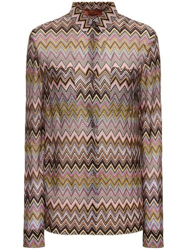 Chevron Viscose Long Sleeve Shirt - MISSONI - Modalova