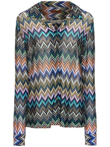 Camicia Maniche Lunghe In Viscosa Chevron - MISSONI - Modalova