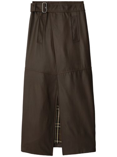 Nylon & Wool Midi Skirt - BURBERRY - Modalova