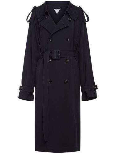 Abrigo Trench De Gabardina De Lana - BOTTEGA VENETA - Modalova