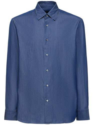 Regular Fit Cotton Shirt - BRIONI - Modalova