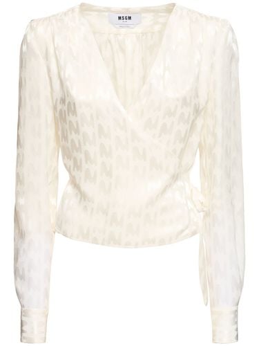 Fluid Viscose Blend Top - MSGM - Modalova