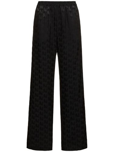 Pantalones Rectos De Viscosa - MSGM - Modalova