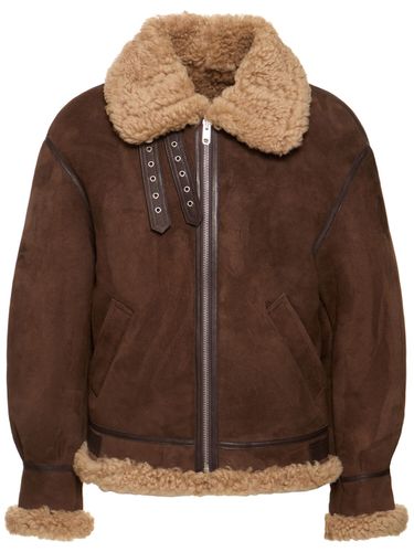 Giacca In Camoscio E Shearling - BALLY - Modalova