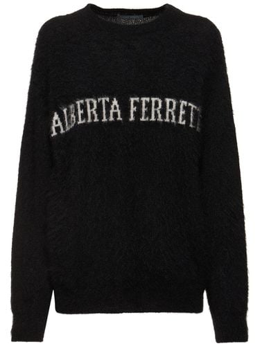 Maglia In Misto Mohair Con Logo - ALBERTA FERRETTI - Modalova