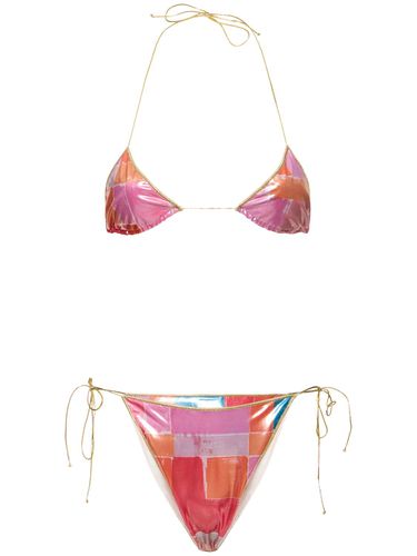 Set Bikini A Triangolo Stampato - REINA OLGA - Modalova