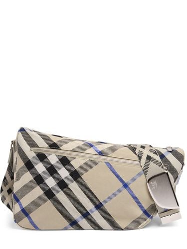 Large Maderia Check Shield Messenger Bag - BURBERRY - Modalova