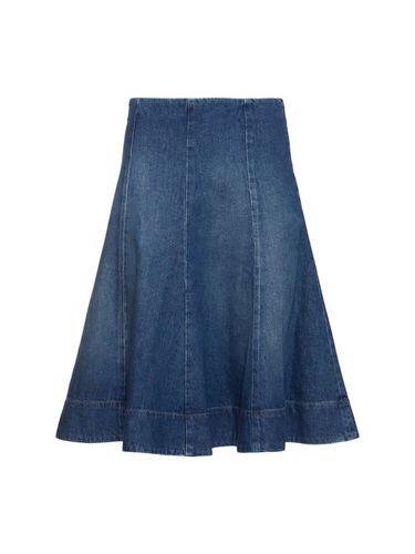 Falda Midi De Denim De Algodón - KHAITE - Modalova