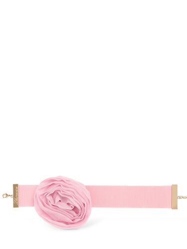 Rose Silk Choker - BLUMARINE - Modalova