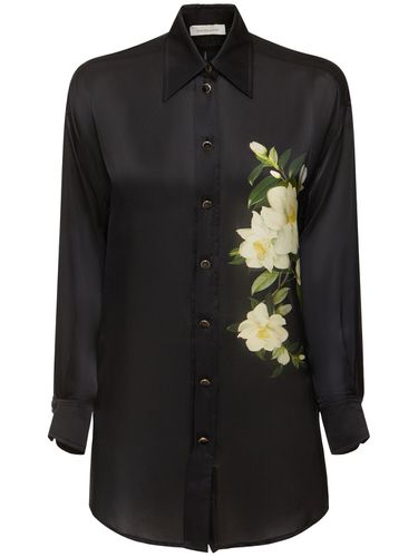 Harmony Flower Buttoned Silk Shirt - ZIMMERMANN - Modalova