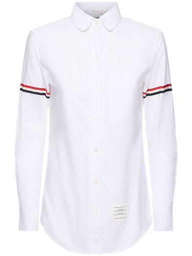 Camicia Con Grosgrain - THOM BROWNE - Modalova