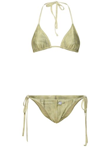 Bikini Triangular Efecto Denim - ACNE STUDIOS - Modalova