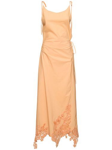 Midikleid Aus Satin Mit Spitze - ACNE STUDIOS - Modalova