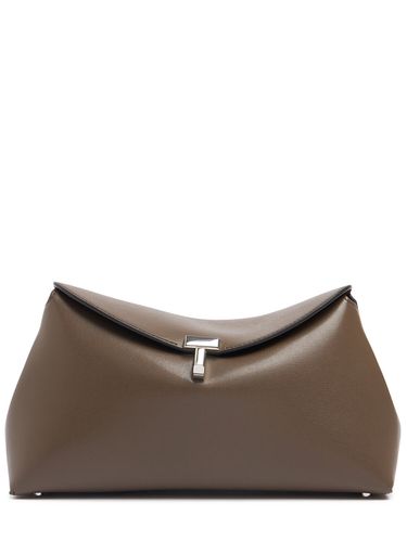 T-lock Palmellata Leather Clutch - TOTEME - Modalova