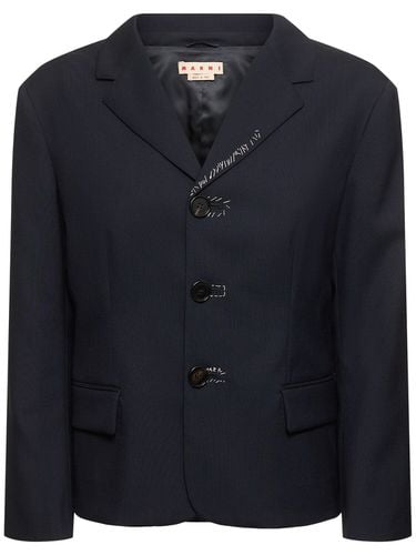 Single Breast Wool Jacket - MARNI - Modalova