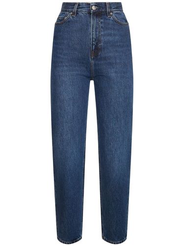 High Rise Tapered Organic Cotton Jeans - TOTEME - Modalova