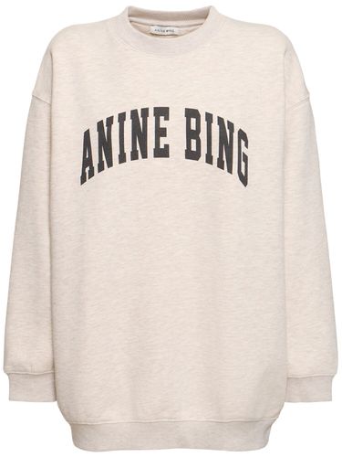 Sudadera De Algodón Con Logo - ANINE BING - Modalova