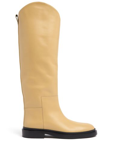 Mm Hohe Reitstiefel Aus Leder - JIL SANDER - Modalova