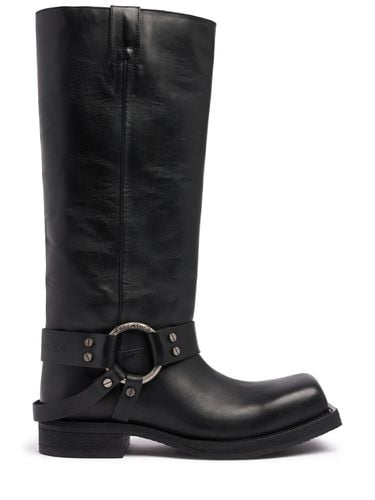 Mm Hohe Stiefel Aus Leder - ACNE STUDIOS - Modalova